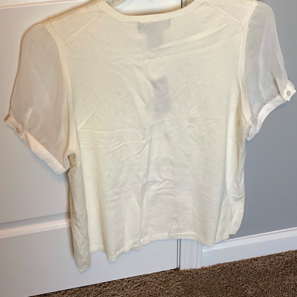 NWT George Women's Sheer / Sweater Vest Blouse - Picture 4 of 5